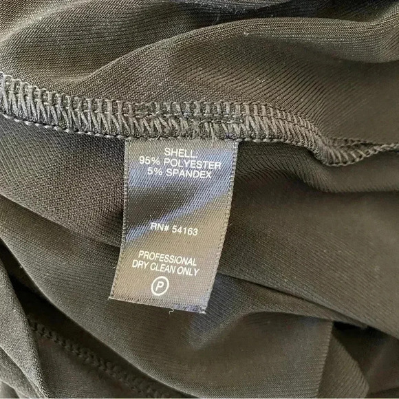 Calvin Klein Francisco Costa Black Dress Size 8 V-Neck Careerwear Office Classic - Picture 4 of 8